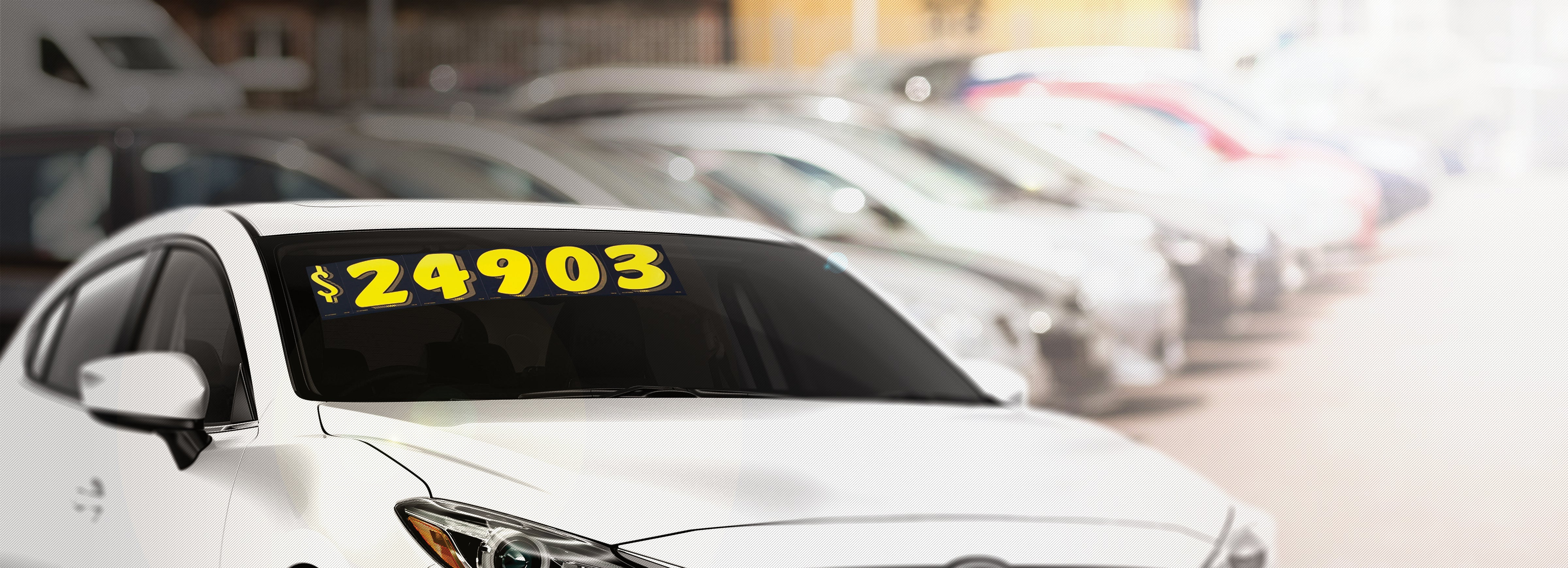 WINDSHIELD SUNBUSTER ADHESIVE NUMBERS - 7 1/2 INCH