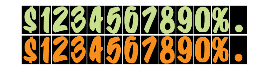 DESIGNER WINDSHIELD NUMBERS