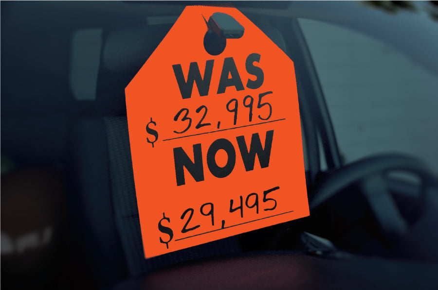 LARGE REARVIEW MIRROR TAGS