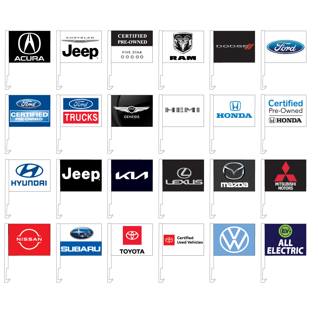 2 1/2' X 3 1/2' DEALER - NYLON FLAGS