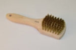 WHEEL BRUSH - BRASS BRISTLES - PLASTIC HANDLE