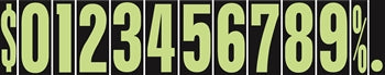 WINDSHIELD ADHESIVE NUMBERS - 9 1/2 INCH