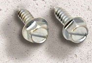 License Plate Screws & Bolts - Self-Tapping Hex Slot Head