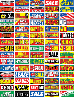 WINDSHIELD BUCKO BANNERS