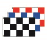 CHECKERED RACE STYLE FLAGS - 3' X 5' HORIZONTAL FLAG