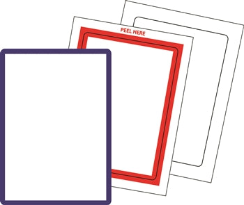 BLANK & BORDER STOCK STICKERS