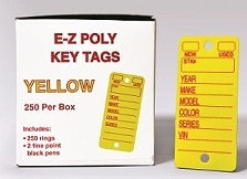 E-Z POLY KEY TAGS