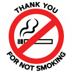 NO SMOKING STICKER