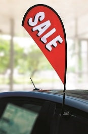 STOCK CLIP-ON PADDLE FLAGS