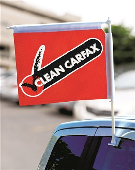 CLIP-ON BOOM POLE CAR WINDOW FLAGS