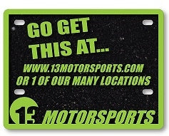 MOTORCYCLE PLATE INSERTS