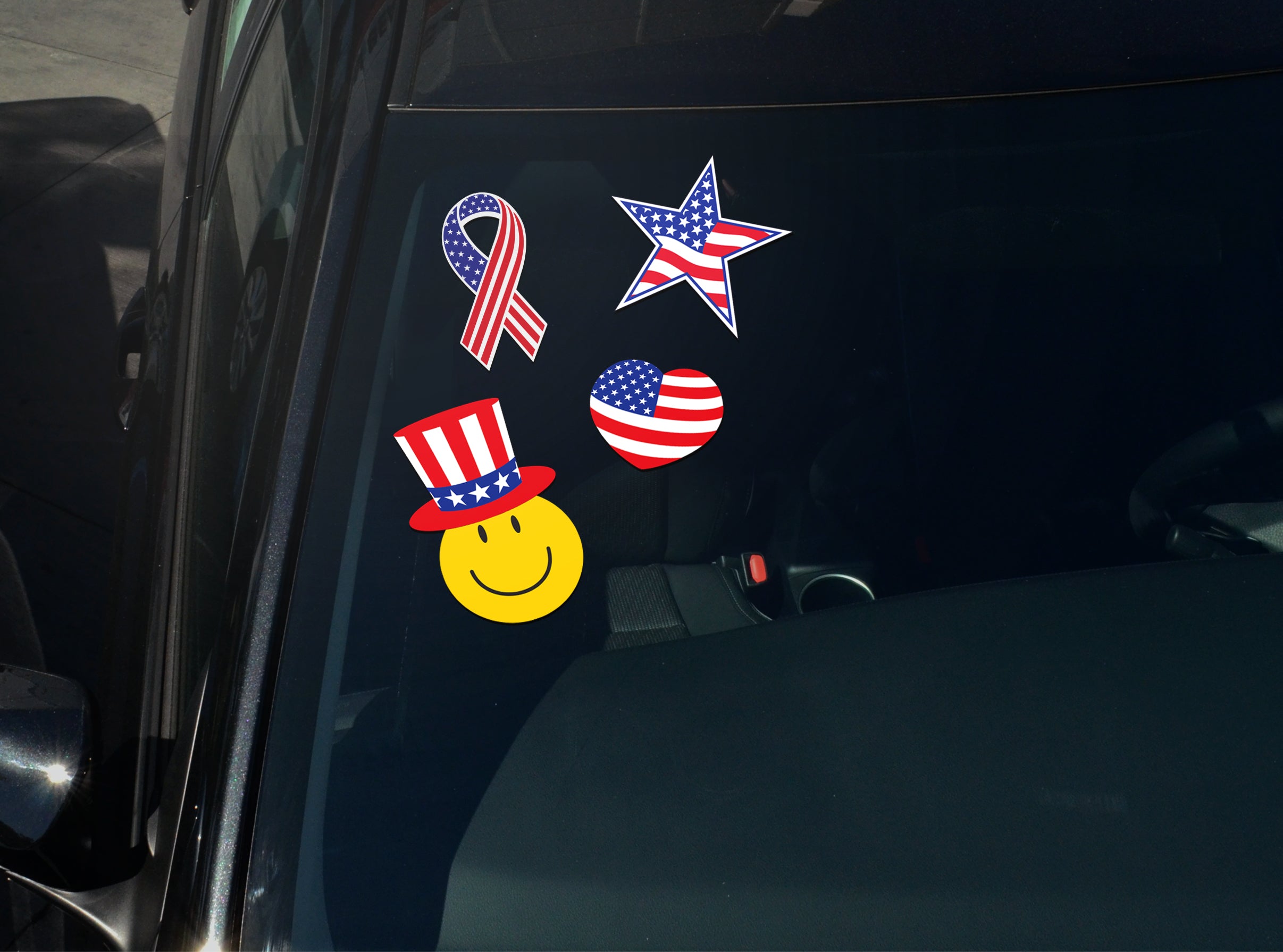 Windshield Patriotic Decals
