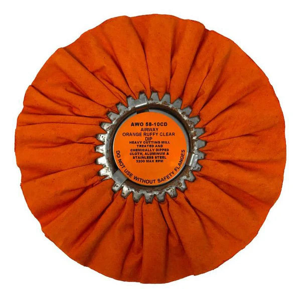 ORANGE RUFFY AIRWAY CLEAR DIP 10"